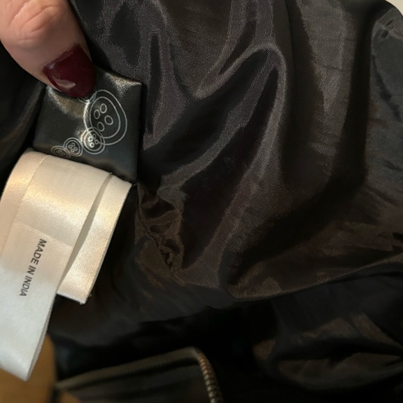 Barneys New York Black Leather Jacket - Picture 8 of 9